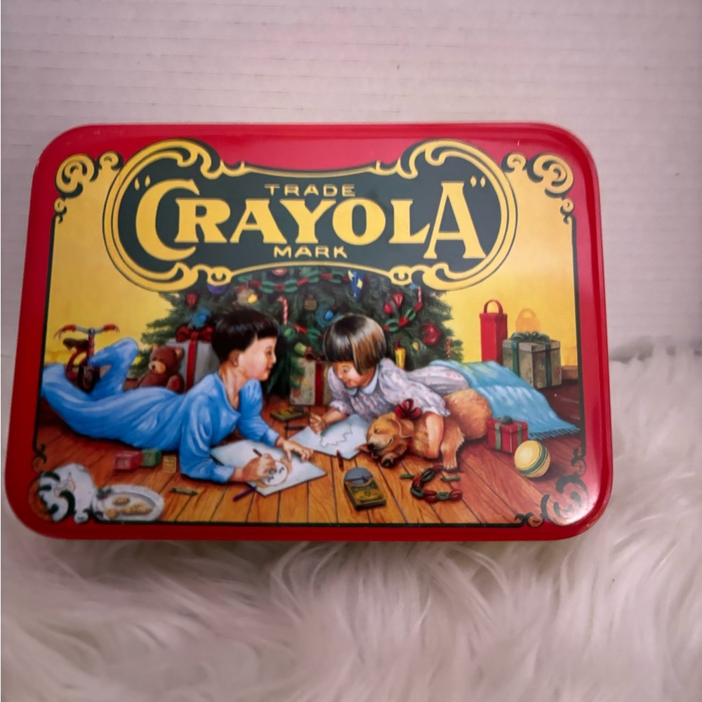 Crayola 1993 Christmas Holiday Collectible Tin